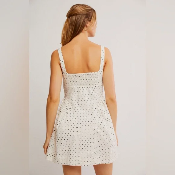 FREE PEOPLE | NEW Astrid polka dot mini dress | size large - Picture 3 of 7
